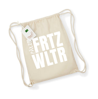 PÄLZR | Turnbeudel | FRTZ WLTR | natur |. Logo weiss