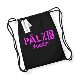 PÄLZR Mudder | Turnbeudel | schwarz |. Logo neon-pink