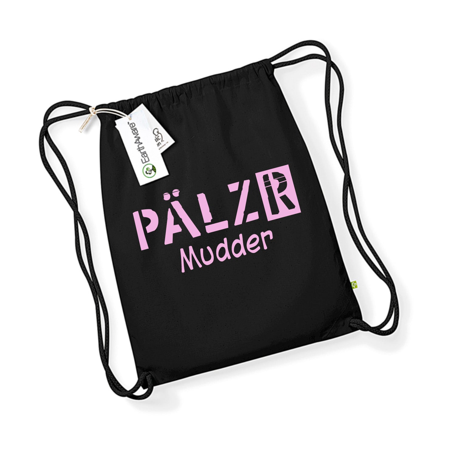 PÄLZR Mudder | Turnbeudel | schwarz |. Logo softrose