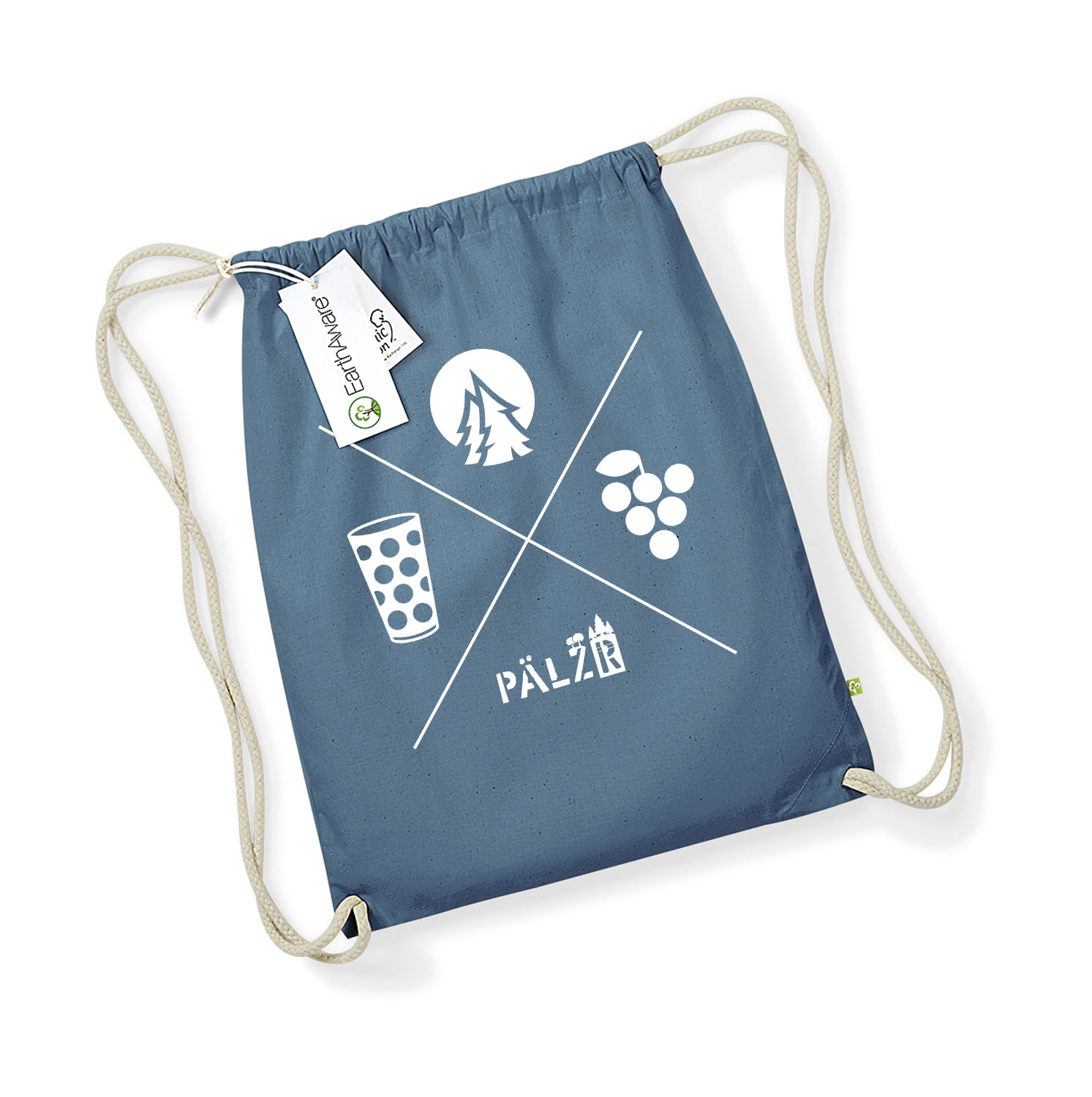 PÄLZR | Turnbeudel | Wald und Woi | airforceblue | Logo weiss