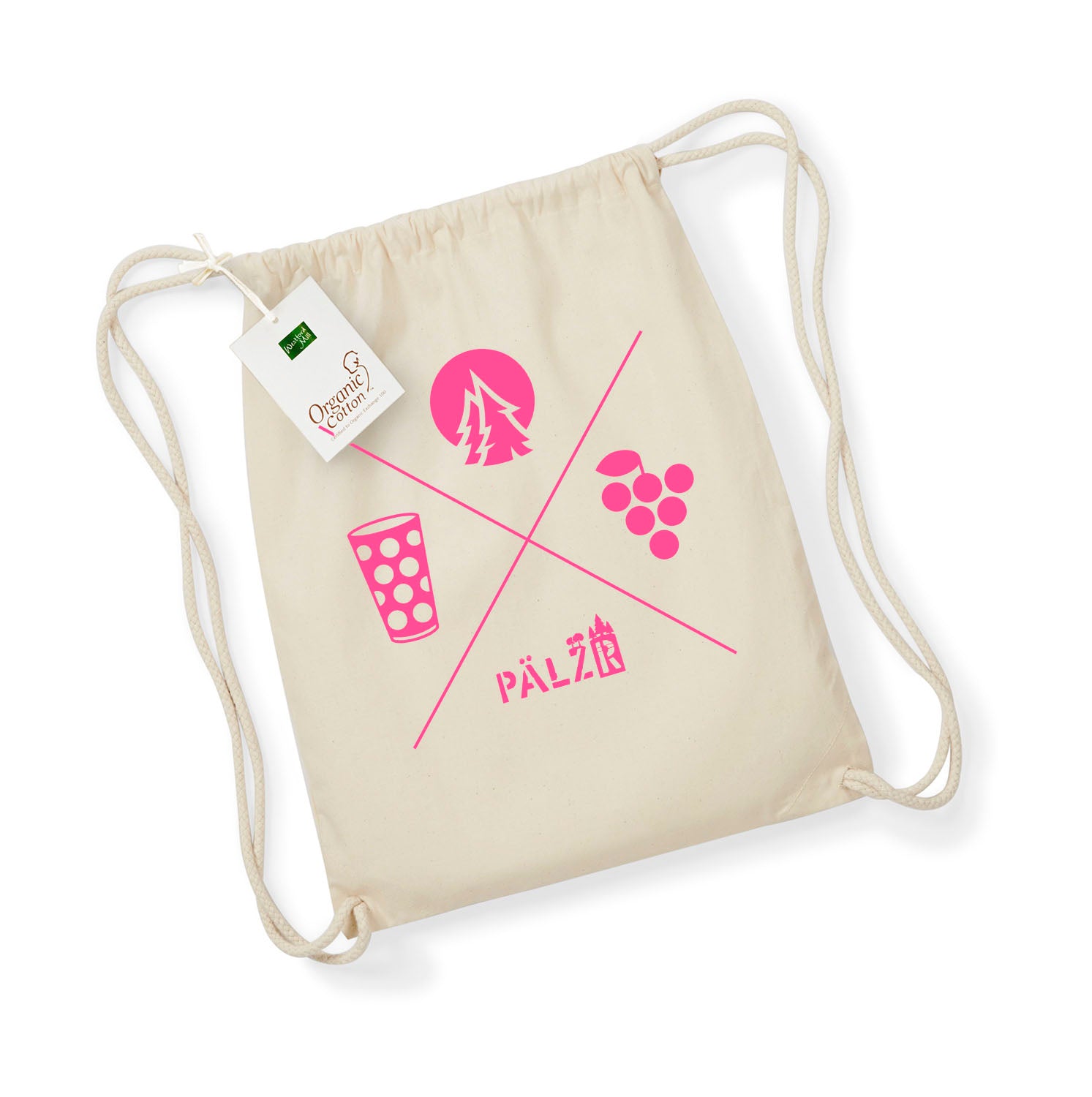 PÄLZR | Turnbeudel | Wald und Woi | natur |. Logo neonpink