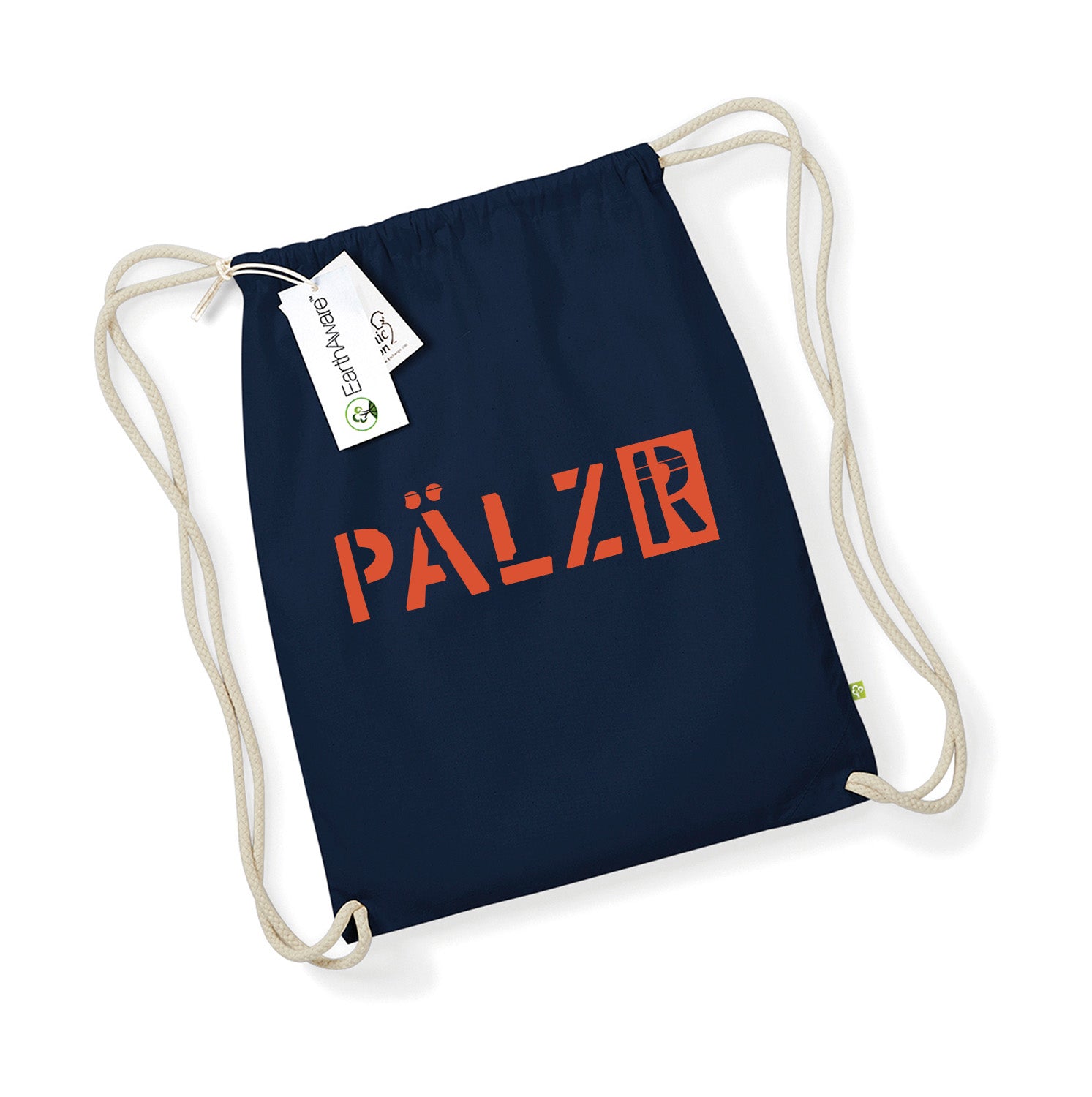 PÄLZR | Turnbeudel | navy-blue | Logo orange