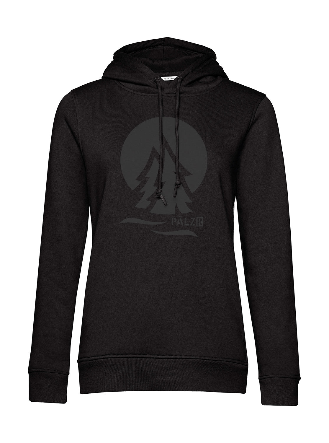 Frauen | Hoodie | PÄLZRWald ZWEI | schwarz | Logo anthrazit