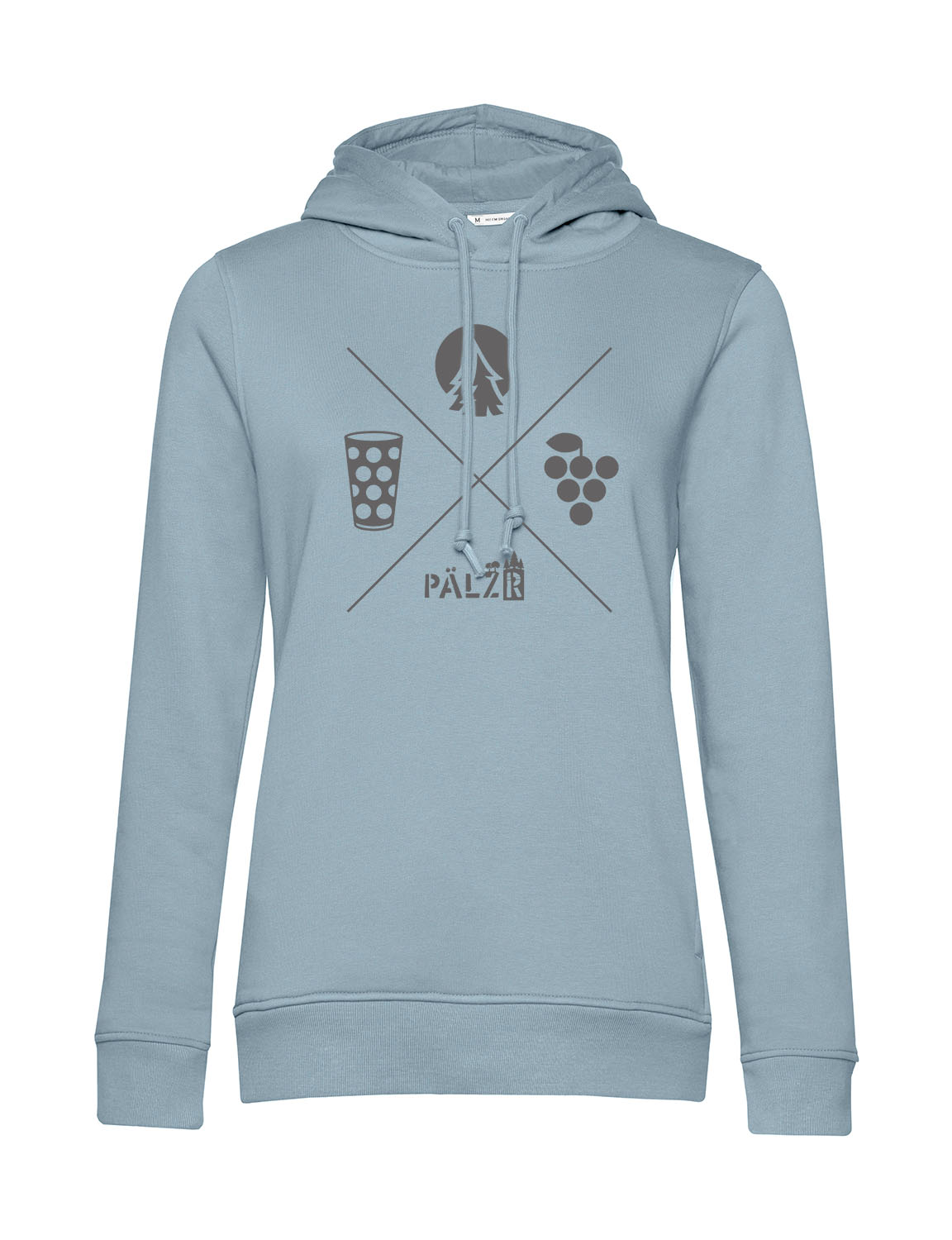 Frauen Hoodie | Wald und Woi | bluefog | Logo anthrazit