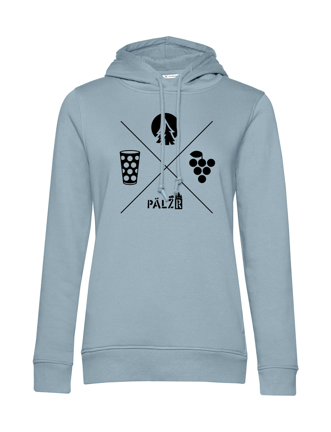 Frauen Hoodie | Wald und Woi | bluefog | Logo schwarz