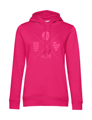 Frauen Hoodie | Wald und Woi | fuchsia | UNDERSTATEMENT