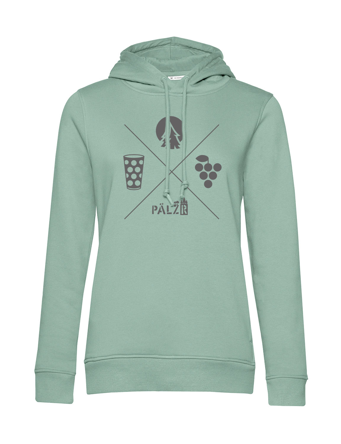 Frauen Hoodie | Wald und Woi | sage | Logo anthrazit