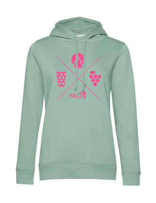 Frauen Hoodie | Wald und Woi | sage | Logo neon-pink