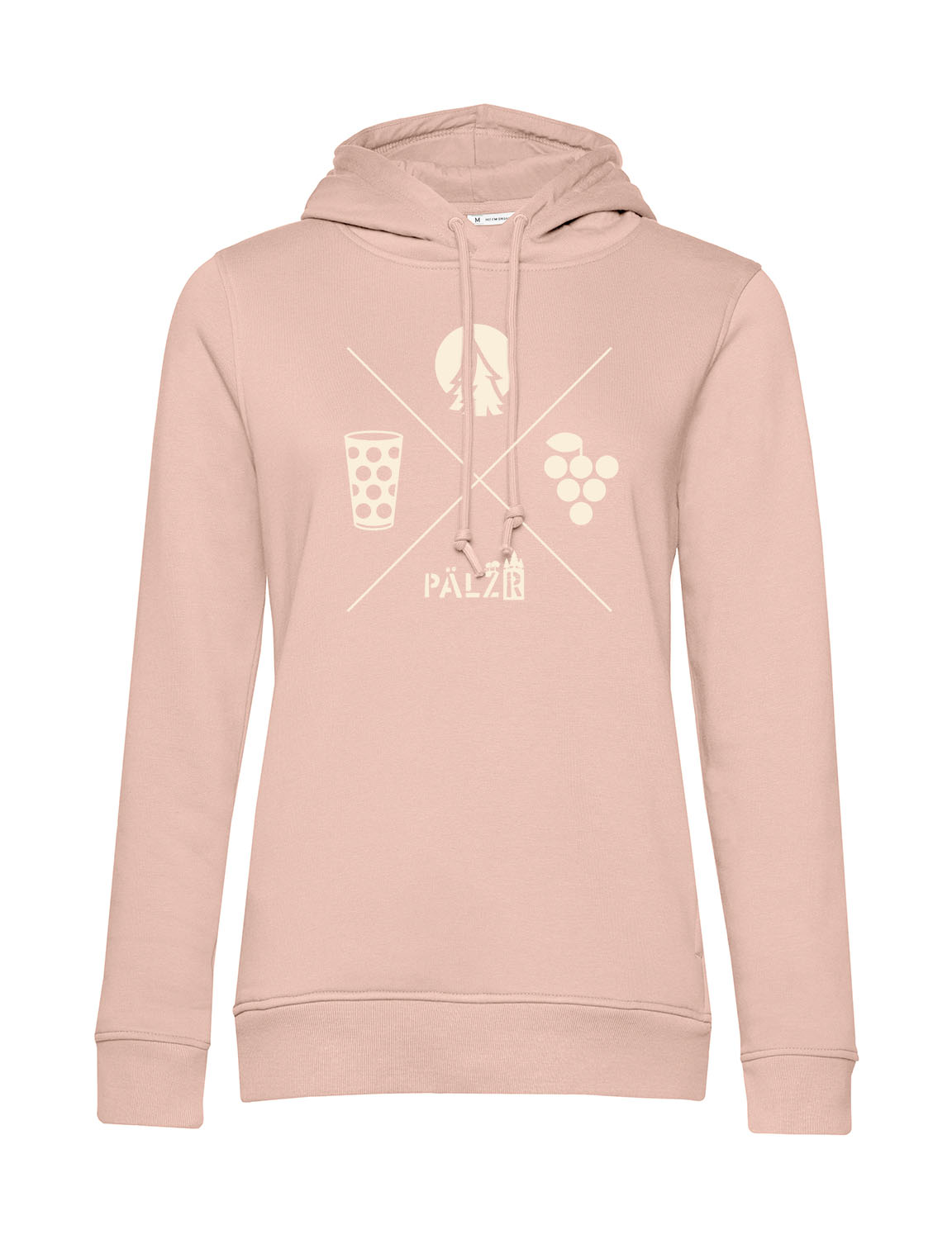 Frauen Hoodie | Wald und Woi | softrose | Logo beige