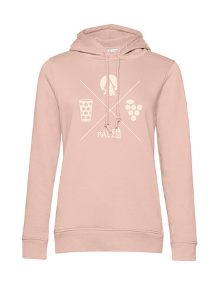 Frauen Hoodie | Wald und Woi | softrose | Logo beige