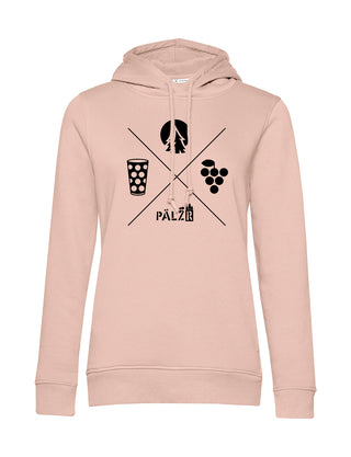 Frauen Hoodie | Wald und Woi | softrose | Logo schwarz