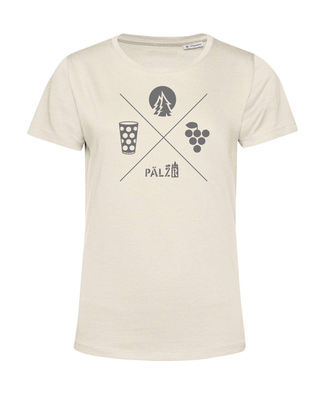 Frauen | T-Shirt | Wald und Woi | creme | Logo anthrazit