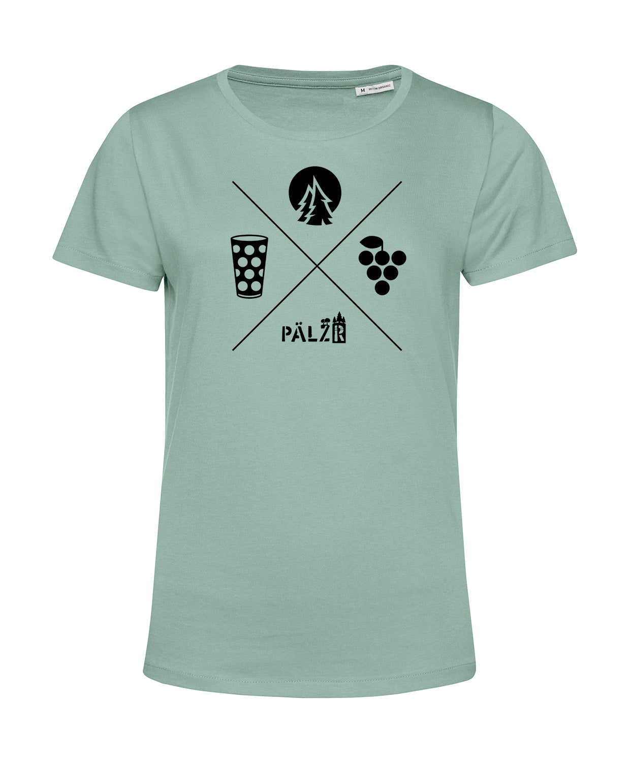 Frauen | T-Shirt | Wald und Woi | sage | Logo schwarz