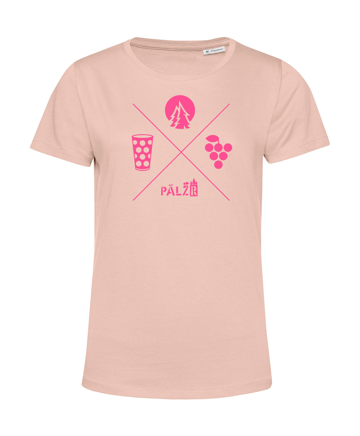 Frauen | T-Shirt | Wald und Woi | softrose | Logo neon-pink