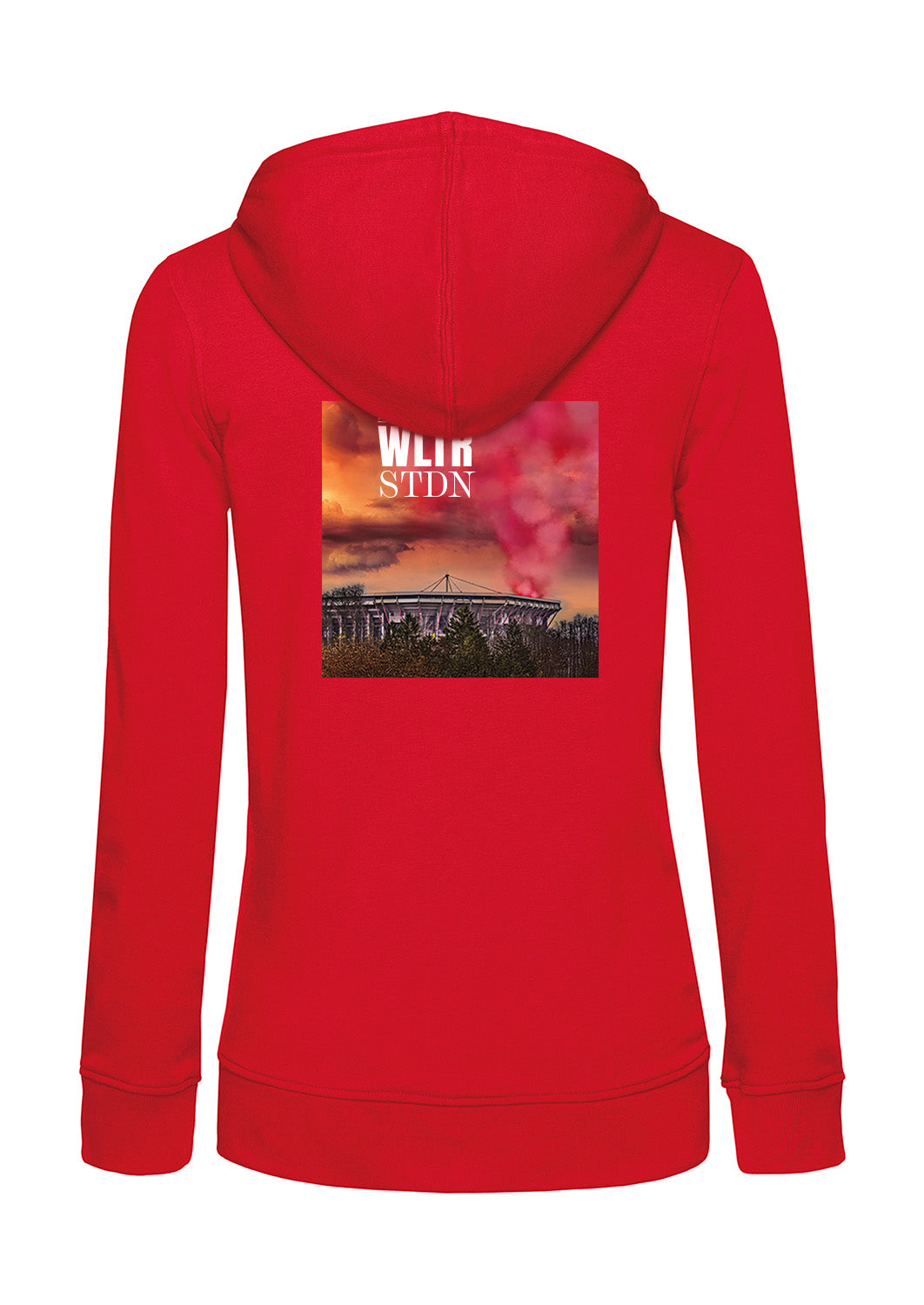 Frauen Backprint Hoodie | FRTZ WLTR STDN | rot