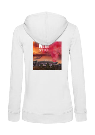 Frauen Backprint Hoodie | FRTZ WLTR STDN | weiss