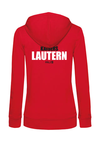 Frauen Backprint Hoodie | Kaisers - Lautern | rot