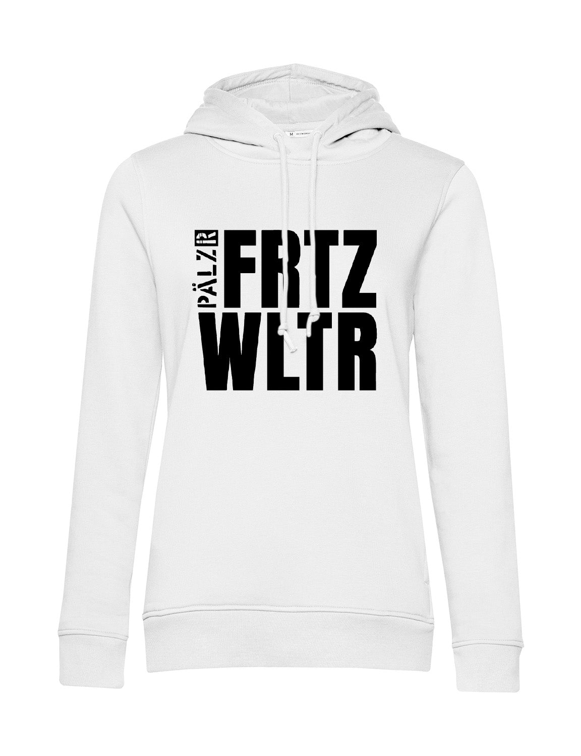 Women Hoodie | FRTZ WLTR | white | Black logo 