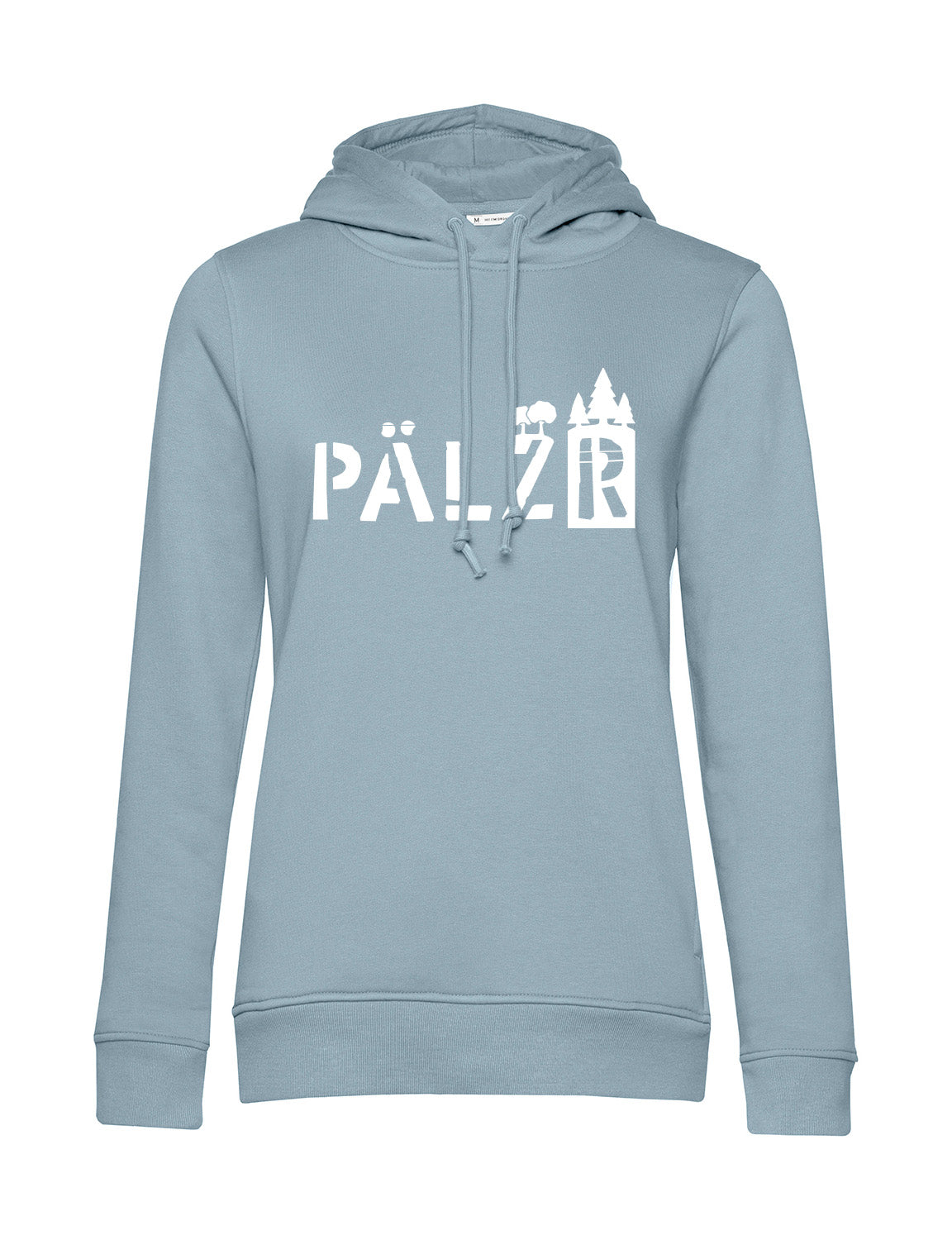 Women Hoodie | PÄLZRForest | blue fog | Logo white 