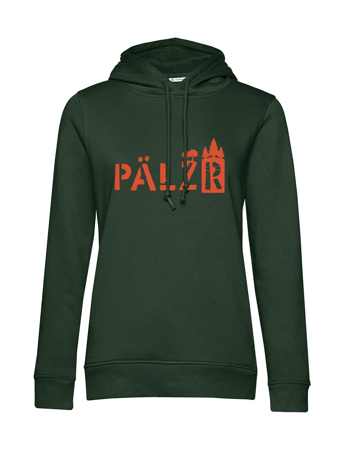 Women Hoodie | PÄLZRForest | forest green | Orange logo