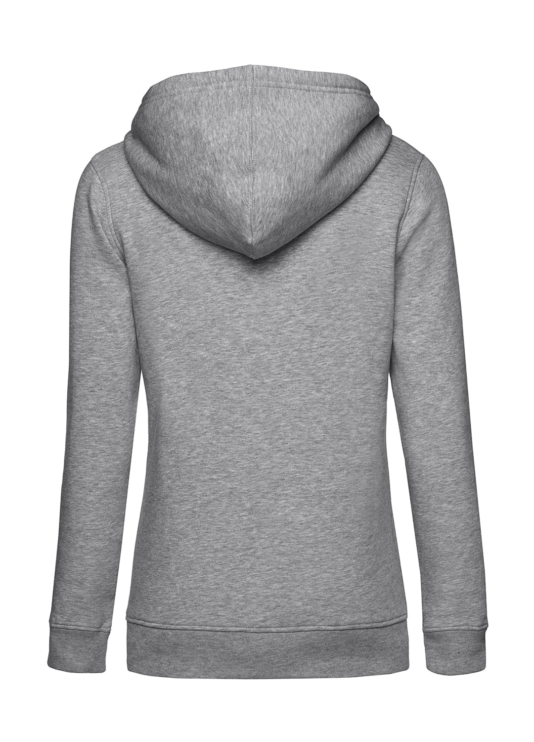 Frauen Hoodie | heather-grey | Logo -N- orange