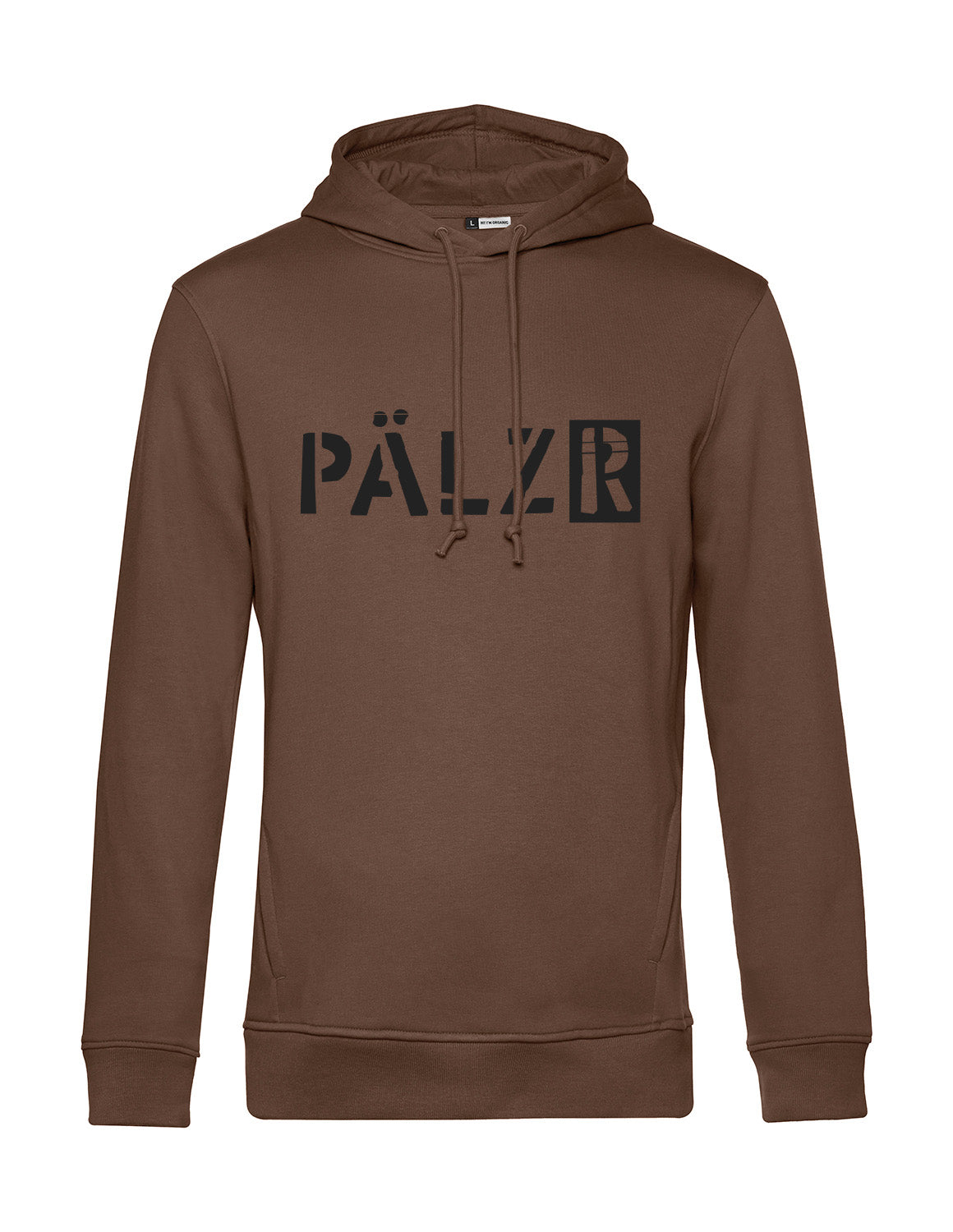 Männer Hoodie | baumbraun | Logo schwarz