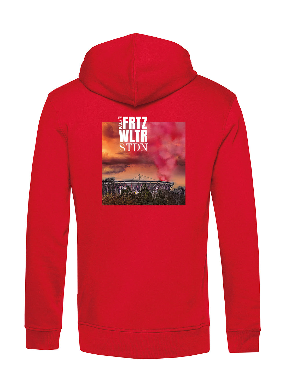 Männer | Backprint Hoodie | FRTZ WLTR STDN | rot