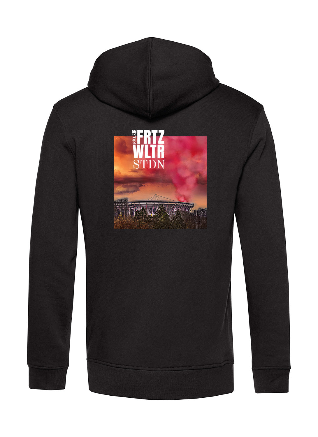 Männer | Backprint Hoodie | FRTZ WLTR STDN | schwarz