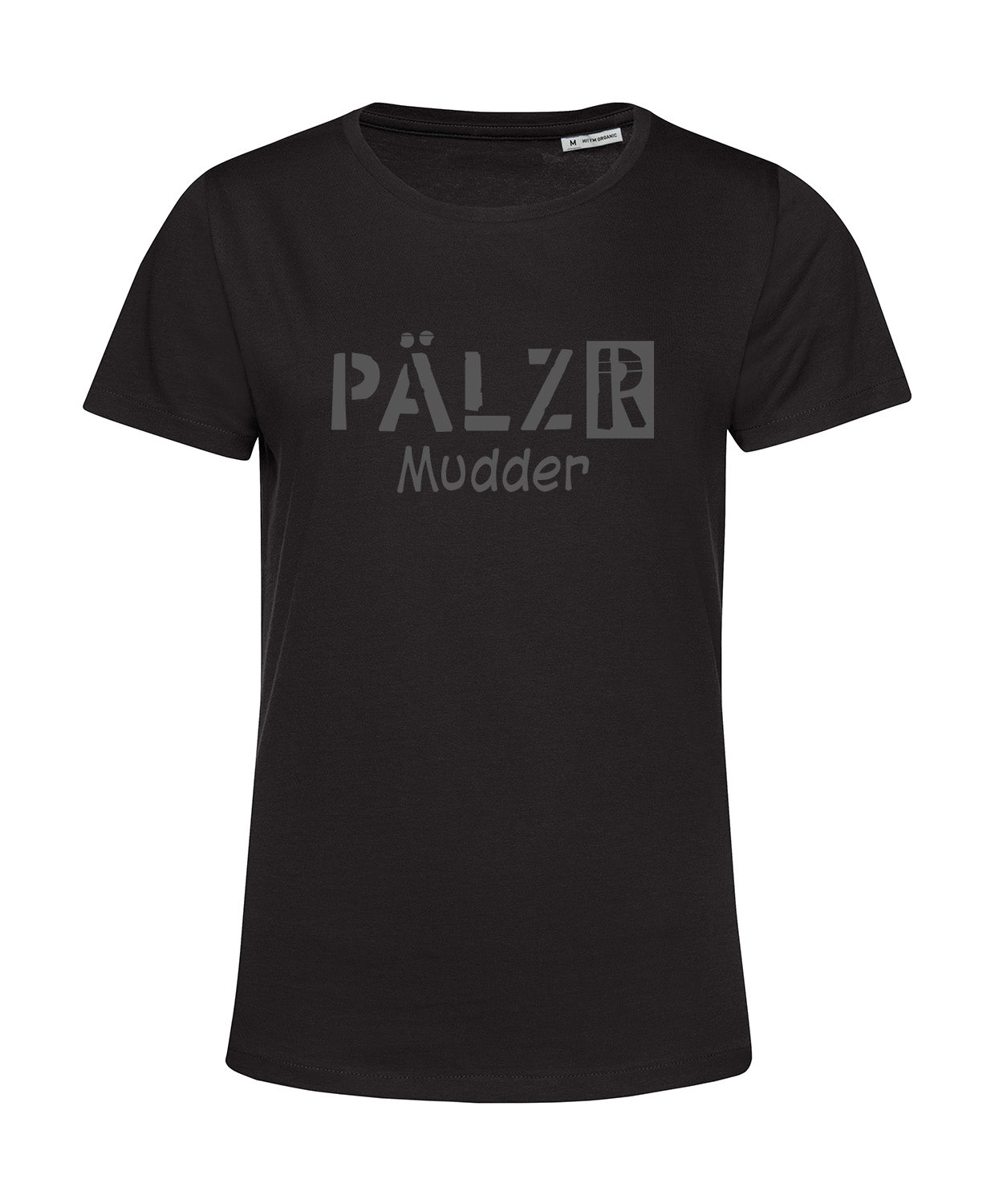 Women | T-shirt | PÄLZR Mudder | black | Logo anthracite 