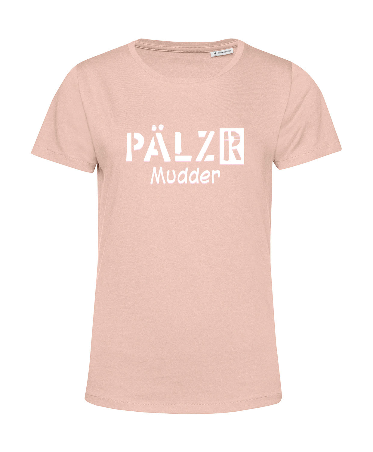 Women | T-shirt | PÄLZR Mudder | soft rose | Logo white 