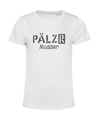 Frauen | T-Shirt | PÄLZR Mudder | weiss | Logo anthrazit