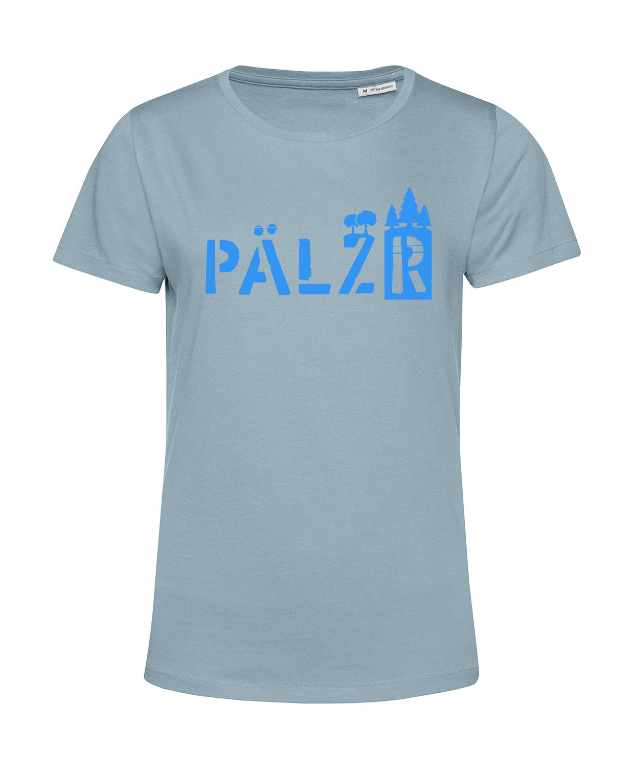 Women | T-shirt | PÄLZRwald | bluefog | Logo neon blue 