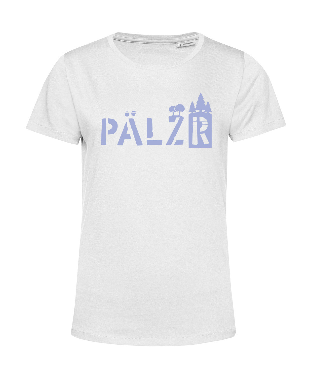 Frauen | T-Shirt | PÄLZRwald | weiss | Logo Lavendel