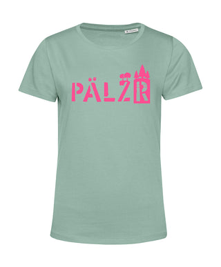 Women | T-shirt | say | Neon pink logo 
