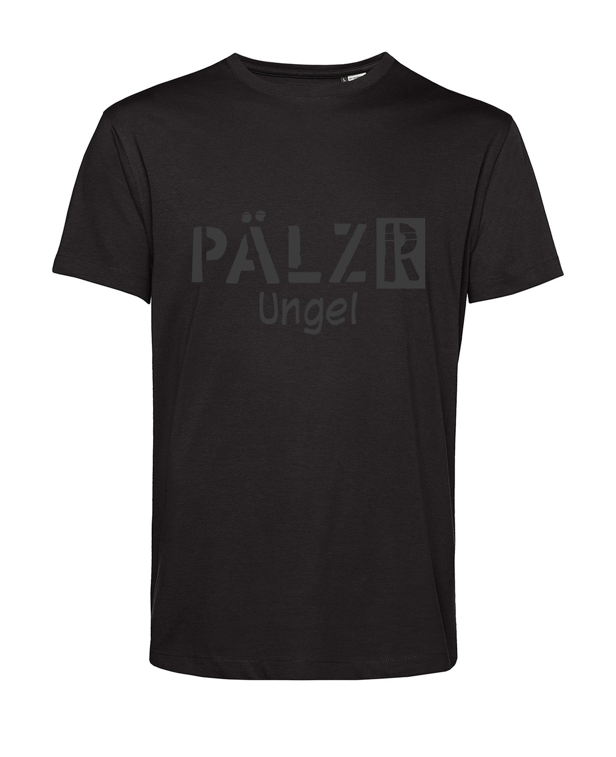 Men's T-Shirt | PÄLZR Ungel | black | Logo anthracite 