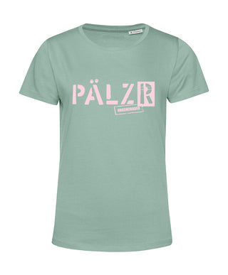 Frauen | T-Shirt | PÄLZR OHGEHEIRADED | sage | Logo soft-rose