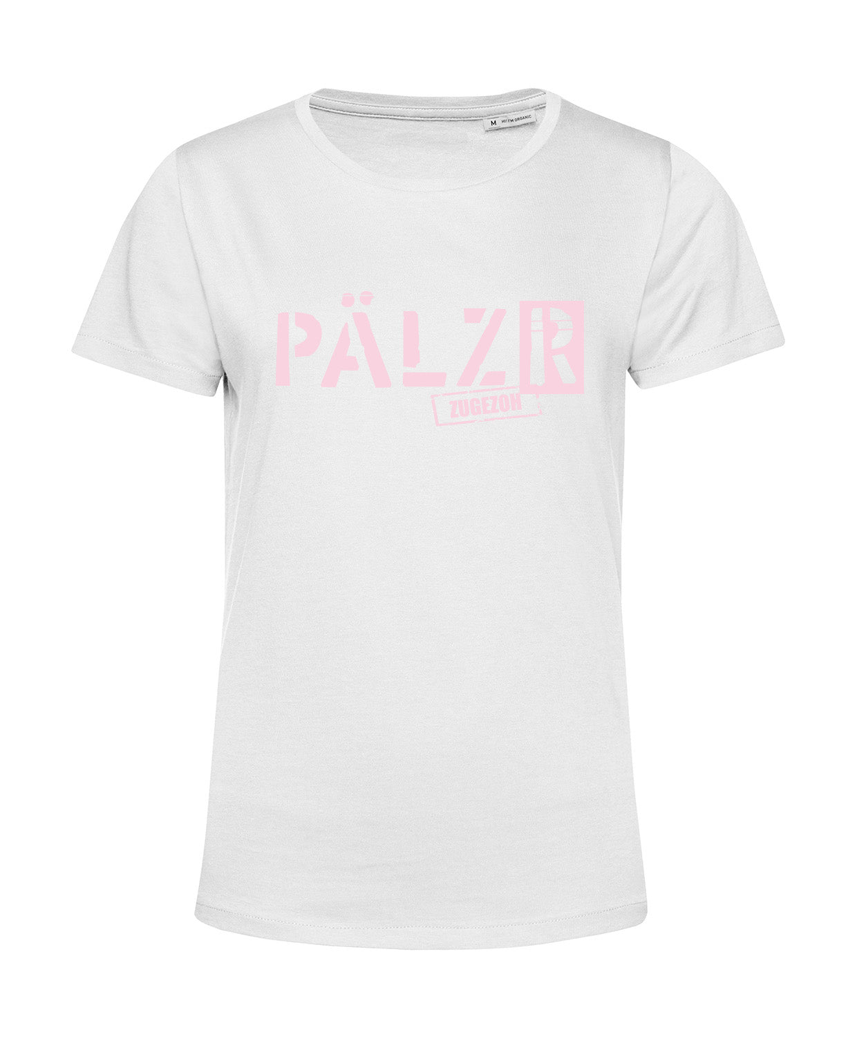 Women | T-shirt | PÄLZR MOVED | white | Logo soft rose 