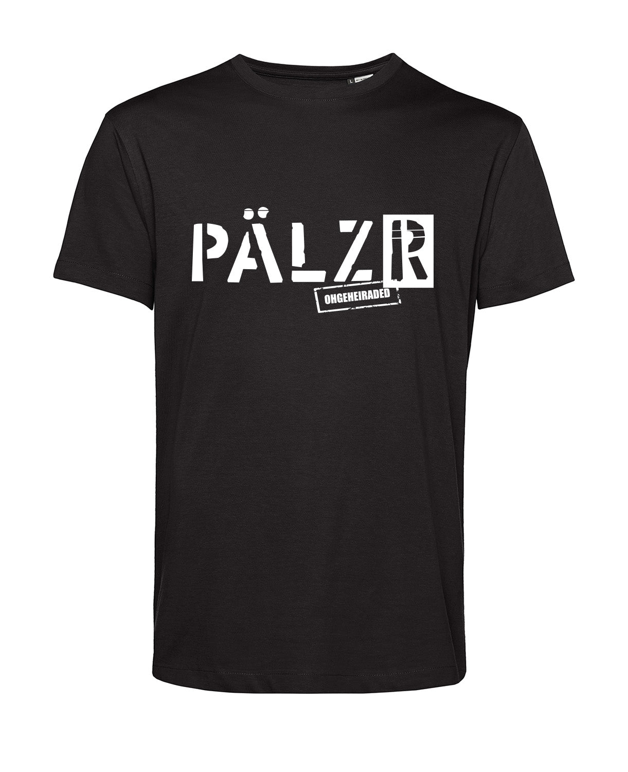 Men's T-Shirt | PÄLZR OHGEHEIRADED | black | Logo white 