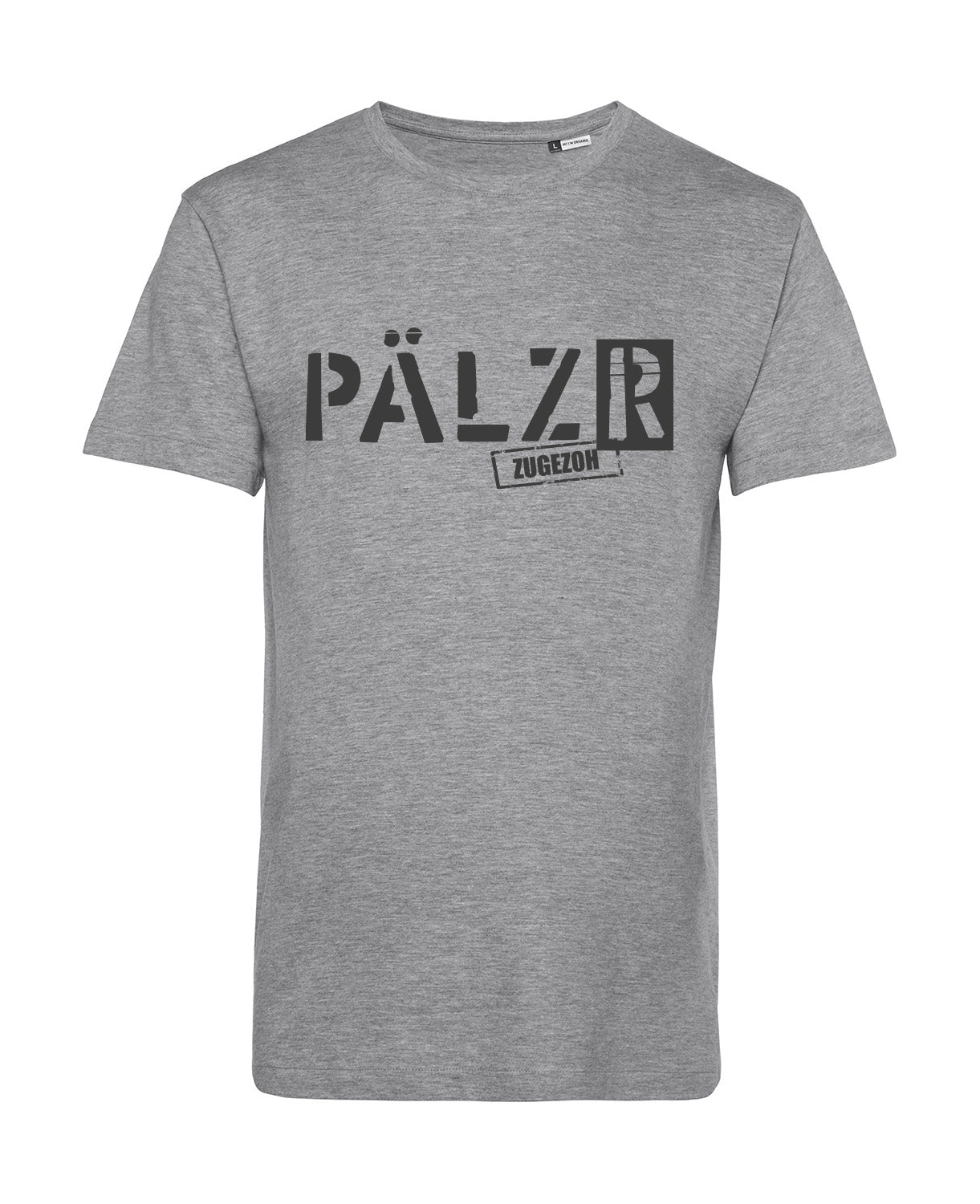 Männer T-Shirt | PÄLZR ZUGEZOH | grau | Logo anthrazit