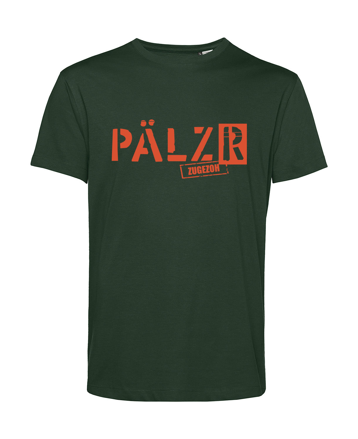 Men's T-Shirt | PÄLZR MOVED | forest green | Orange logo