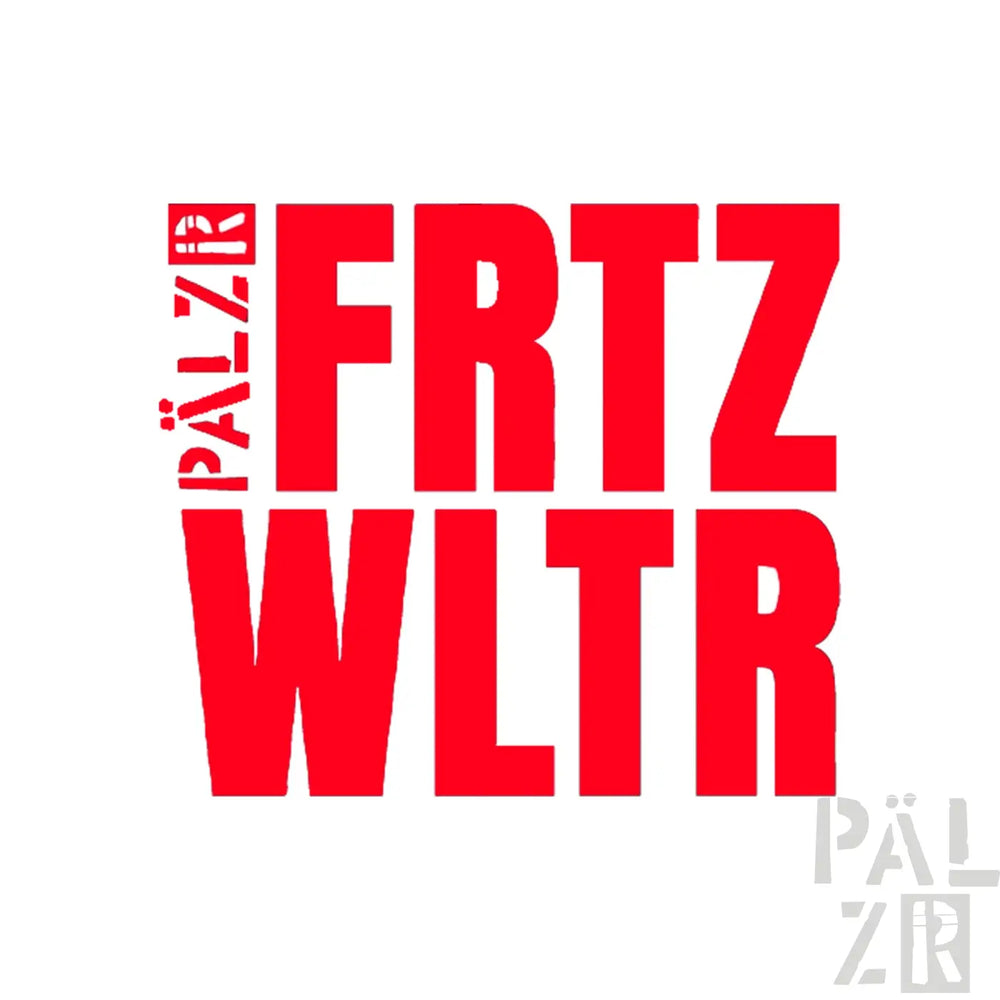 Frauen hoodie in verschiedenen farben mit rotem pálzár und frtz wltr logo auf der vorderseite