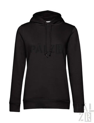 Schwarze Kapuzenjacke mit ’paul’-Logo auf der Vorderseite, aus Baumwoll-Polyester-Mischung.