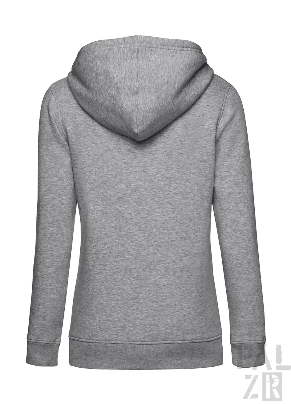 Heather grauer Hoodie mit Kapuze und Kordeln, aus weicher Baumwollmischung gefertigt.