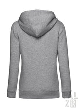 Heather grauer Hoodie mit Kapuze und Kordeln, aus weicher Baumwollmischung gefertigt.