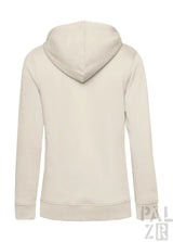Frauen hoodie pälzrwald zwei cremefarbig mit weichem stoff und gerippten bündchen und saum