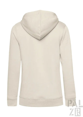 Frauen hoodie pälzrwald zwei cremefarbig mit weichem stoff und gerippten bündchen und saum