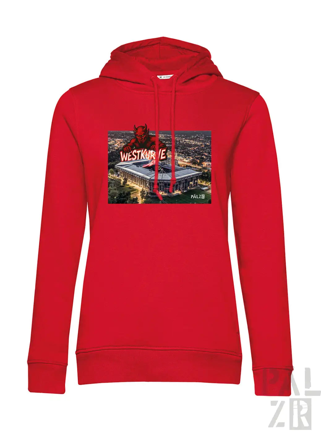 Roter Hoodie mit Grafikdesign von Westside L.A.
