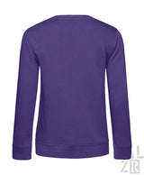 Lavendelfarbenes Sweatshirt mit gerippten Bündchen und Saum, aus Fleece-Material gefertigt.