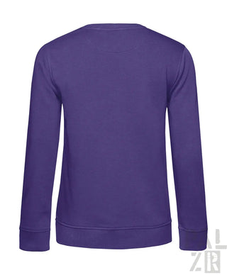 Lavendelfarbenes Sweatshirt mit gerippten Bündchen und Saum, aus Fleece-Material gefertigt.