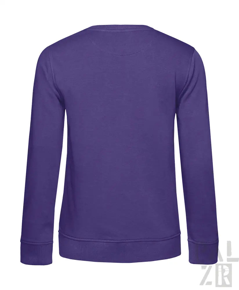 Lavendel-Sweatshirt mit gerippten Bündchen und Saum, aus weichem Baumwollmischgewebe.